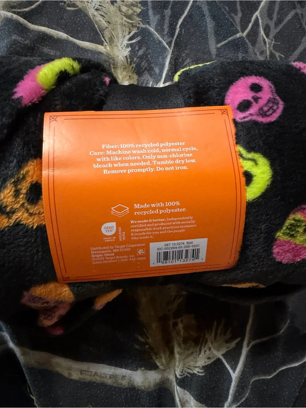 Black Plush Throw Blanket